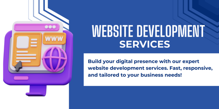 Blue And White Modern Website Development Services Facebook Ad (2)